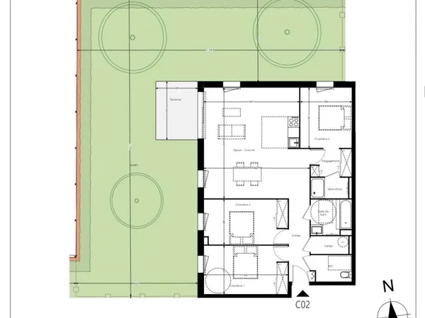 T4 Neuf - centre ville d'Arès