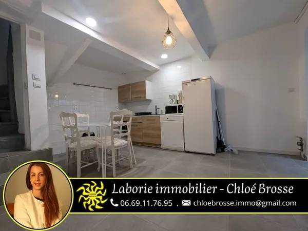 A LOUER - MAISON DE VILLAGE T3 MEUBLEE SUR 3 NIVEAUX