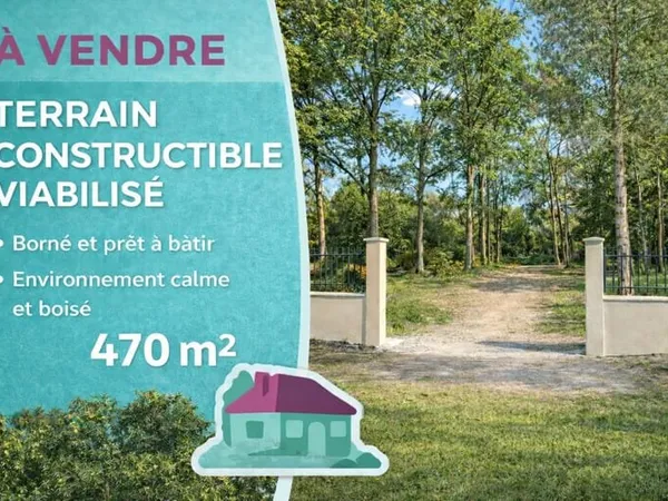 Terrain 470 m²