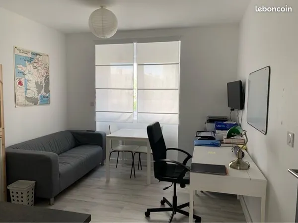 2 pièces meublé lumineux pour étudiant