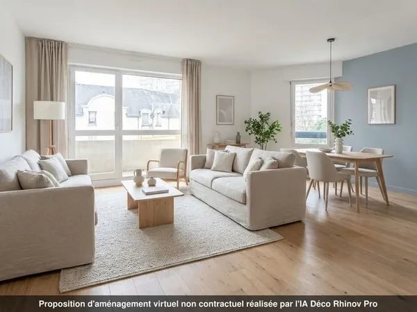 Appartement Rennes Type 3 de 65 m² avec balcon et parking