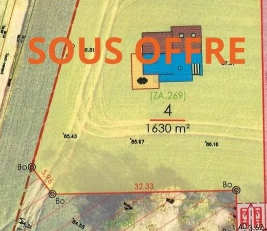 Terrain 2078 m² MAIZET