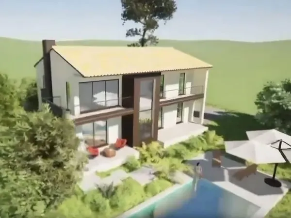 LES ISSAMBRES Villa d'exception de 180m2 avec vue mer - piscine - à 200 mètres de la plage