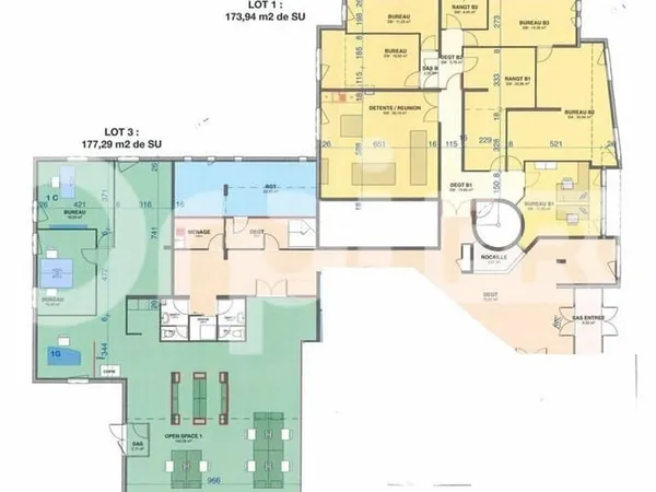 Bureaux 351 m²