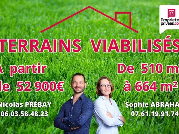 TERRAINS CONSTRUCTIBLES VIABILISÉS À JANVILLE EN BEAUCE