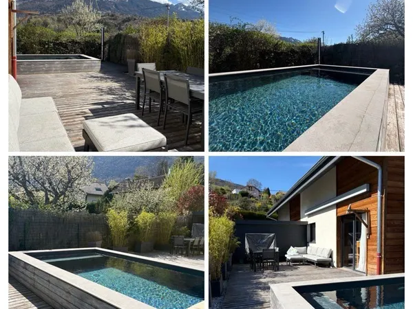 Maison contemporaine avec piscine et vue dégagée - Saint-Jorioz