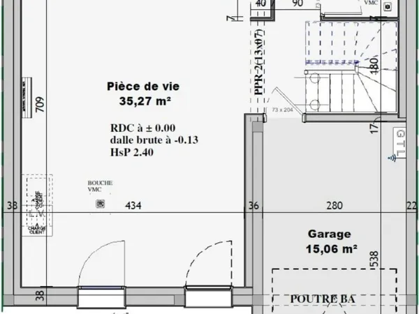 Maison 3 pièces 87 m²