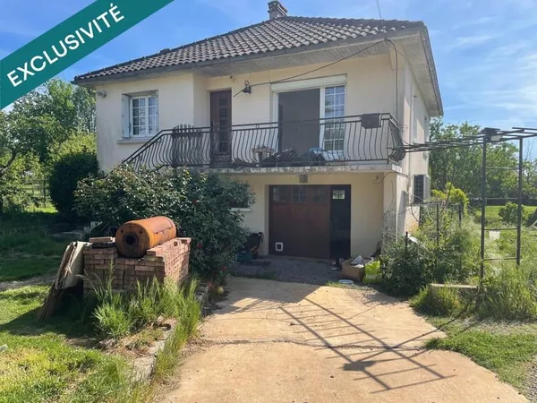 Maison sur sous-sol, 3 chambres ,terrain clos 1 200 m² au calme