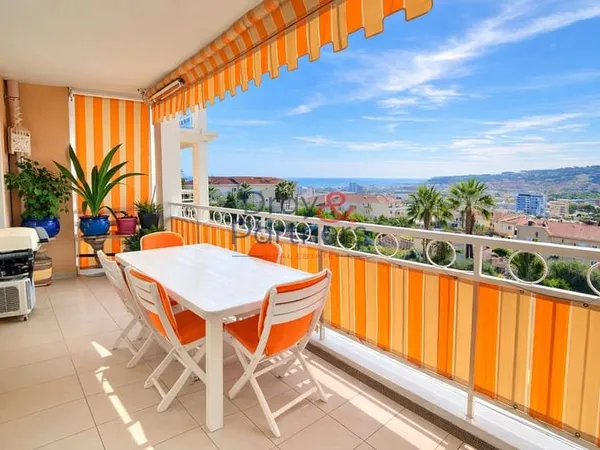 Nice Ouest , Corniche Fleurie appartement 4 pièces vue mer et piscine