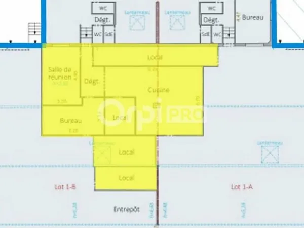 Local d'activité 759 m²