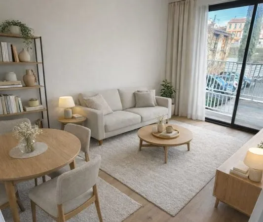 Appartement T2 rénové avec balcon, parking et cave / Place Dup