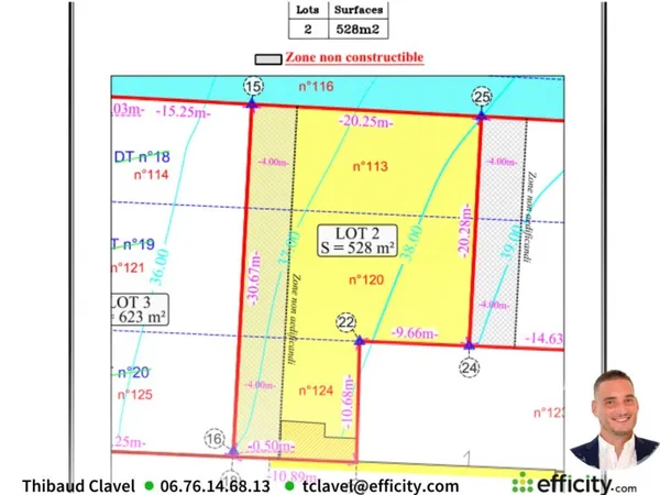 Terrain 528 m²