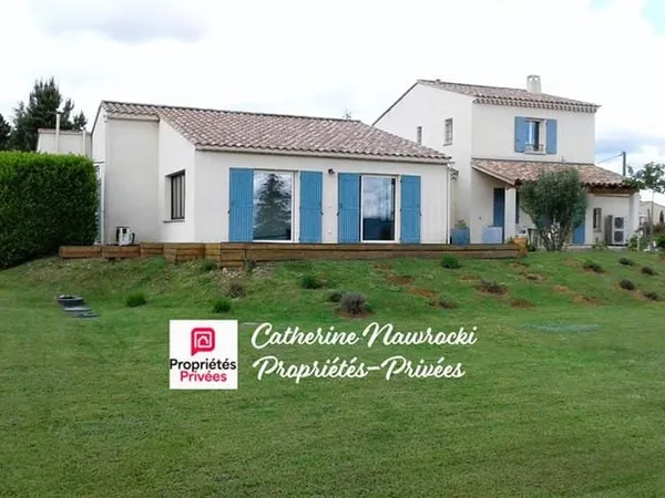 SAULT (84390) VILLA 200 m², 5 CHAMBRES AVEC GÎTE ET PISCINE INTÉRIEURE, GARAGE, TERRAIN 1700 M²