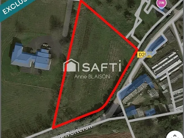 Terrain constructible 4300 m²