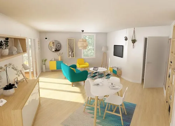 APPARTEMENT TYPE T2 + BALCON + JARDIN