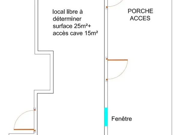 Bureau 25 m² + cave 17 m² - Vitrine 3 m - Rue très passante - Amiens Saint-Honoré