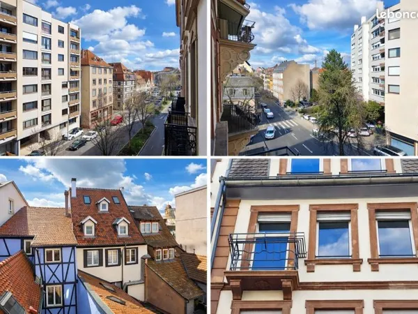 Beau 2 pièces lumineux avec balcon - 65 m² - Coeur de la Krutenau