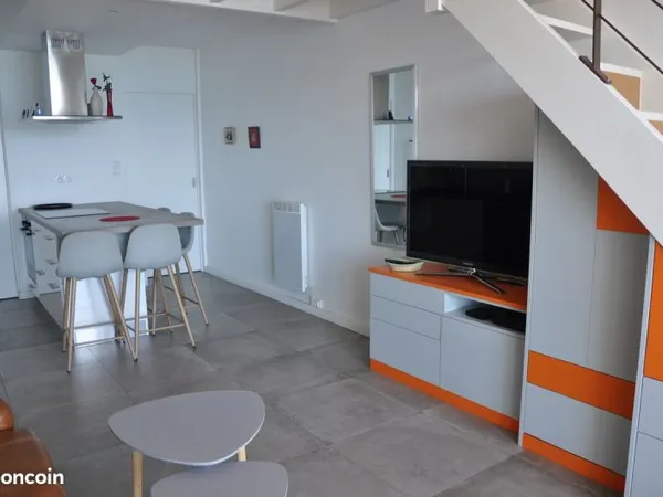 Appartement 49 m2 Duplex + parking vue Mer