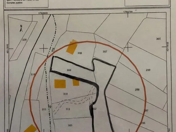 Terrain 2624 m² Borne
