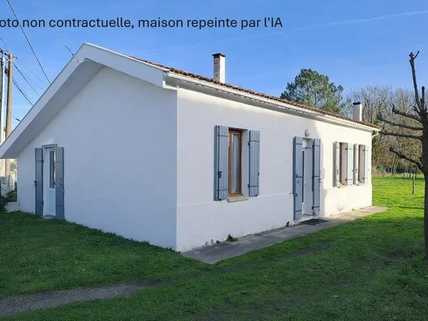 Maison de plain-pied avec jardin - Saint-Yzan-de-Soudiac