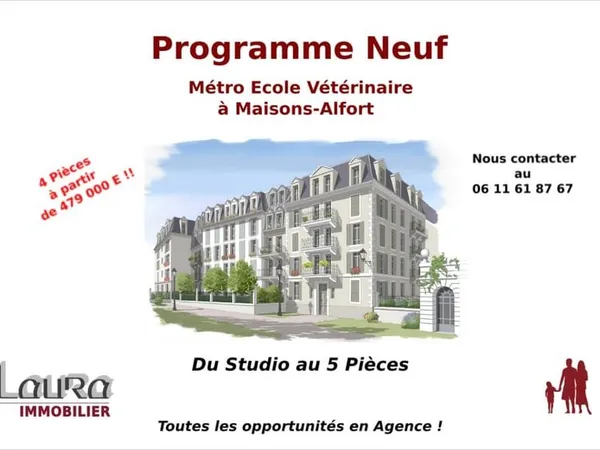 Le Royal Alfort 2, IDEALEMENT SITUÉ ! Du 2P au 5P avec Jardi