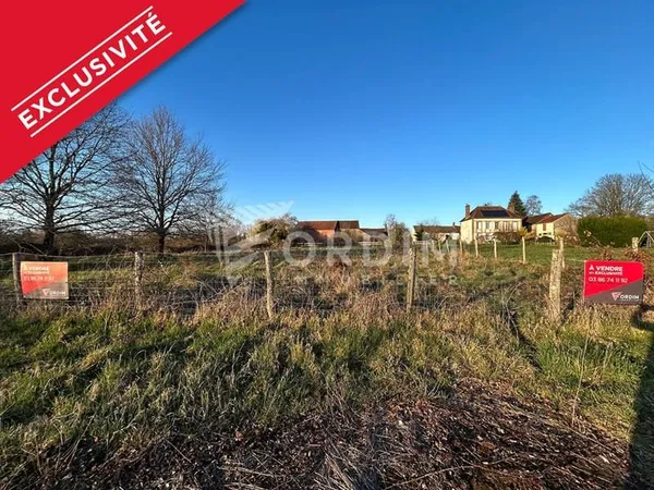 Terrain à bâtir Moulin Sur Ouanne 1514 m2