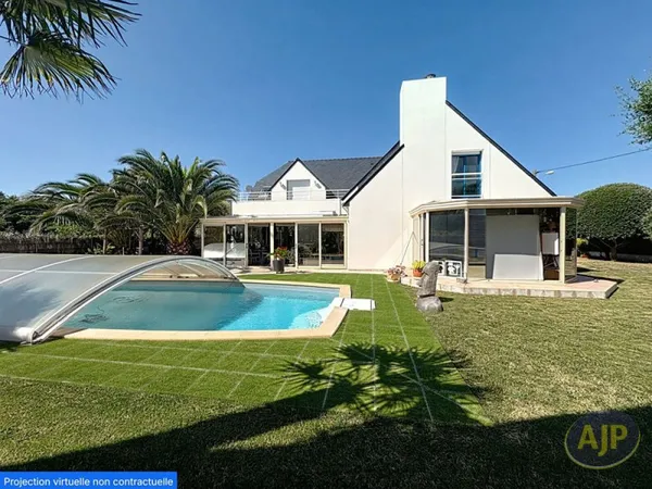 BATZ SUR MER proche LE POULIGUEN Côte sauvage Maison contemporaine 210 m2