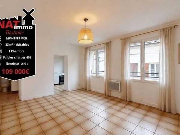 Appartement 2 pièces 33 m²
