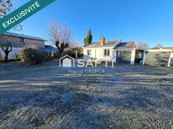 Maison T4 plein pied sur un terrain de 1152m² avec dépendance et garage