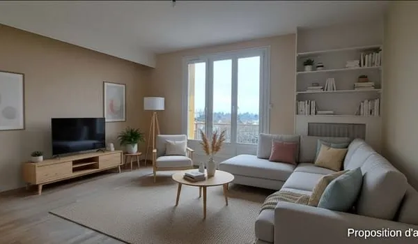 Appartement Villetaneuse 4 pièces 74.10 m2 proche gare et Tram
