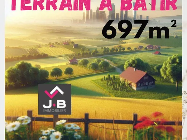 À VENDRE : Terrain à bâtir à Heilly de 697 m2