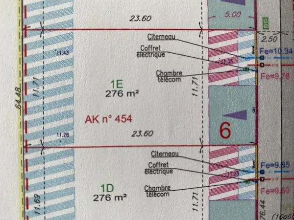600m environ des commerces, terrain à bâtir viabilisé et libr