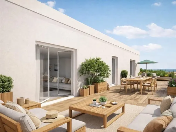 SUPERBE T3 TRAVERSANT DE 75M² DERNIER ETAGE + TERRASSE DE 73M²