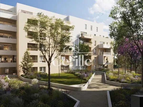 À vendre - Dernier étage ! Superbe T3 de 65,43 m² avec terrasse plein sud de 19 m² - Istres