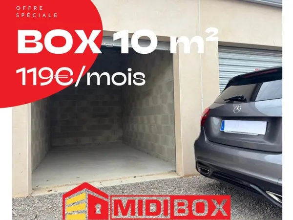 MIDIBOX - BOX DE STOCKAGE 10m² - A SAISIR 2026