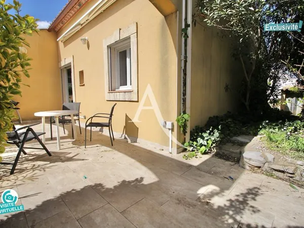 VILLENEUVE-LES-MAGUELONE - VILLA DE PLAIN-PIED LUMINEUSE - 112 m² - 3 CHAMBRES + BUREAU 9,39 M2 - TE