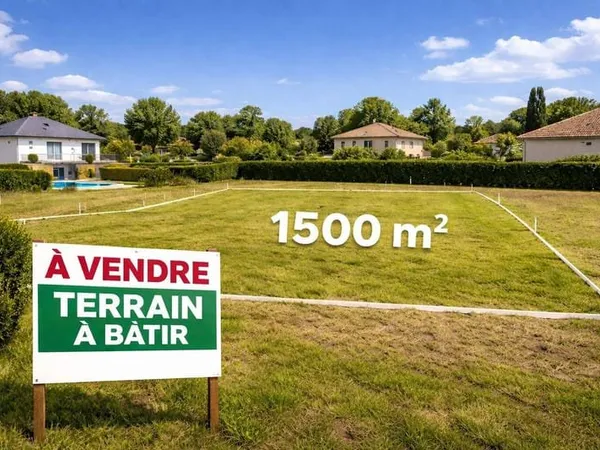 Terrain 1500 m²