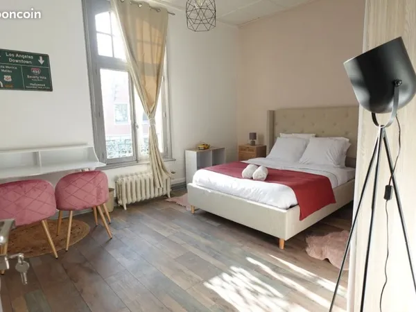 Idéal entreprise - 8 chambres meublées pour logement de salariés - Rue de la Gare à Lens