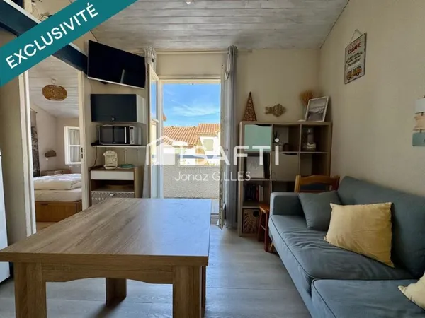 Charmant T2 avec balcon à 300 m de la mer