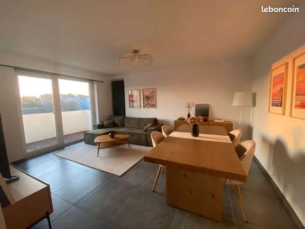 Appartement 3 pièces entièrement meublé à Saint-Louis