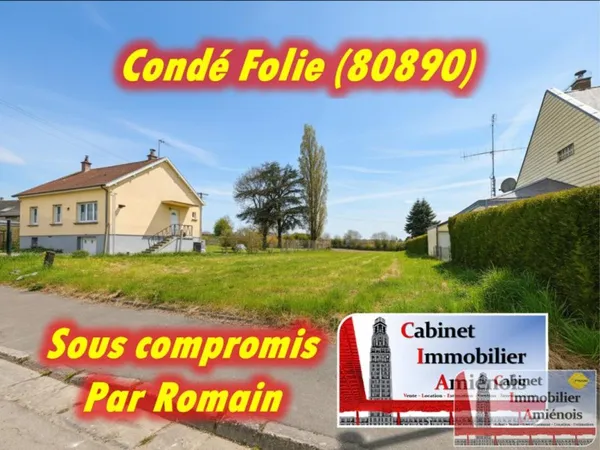 Condé-Folie : Terrain constructible de 730m2
