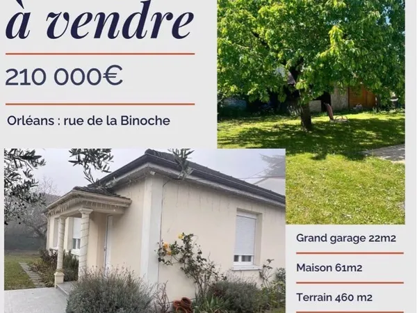 Maison plain pied proche quartier St Marceau