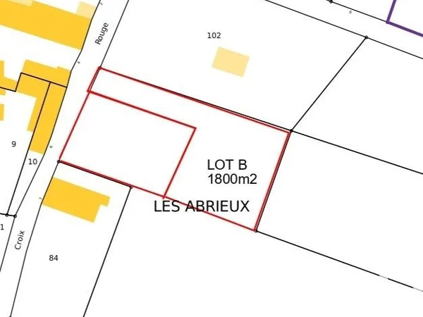Terrain 1800 m²