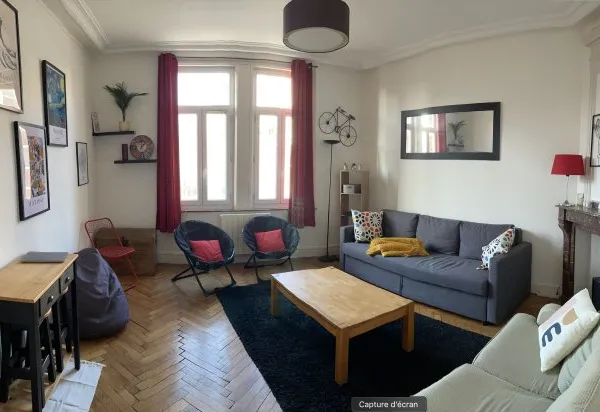 Loue Appartement T3 - 65m² - Meublé - Lille