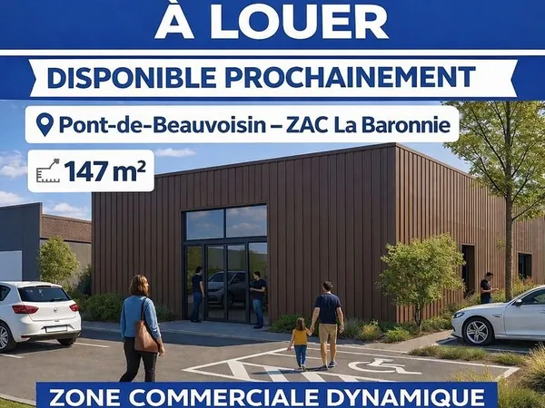 LOCAL COMMERCIAL 147m2 PONT DE BEAUVOISIN (BARONNIE)