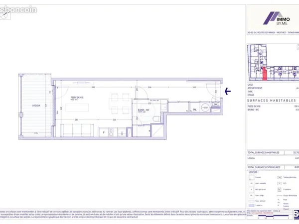 Appartement 1 pièce 33 m²