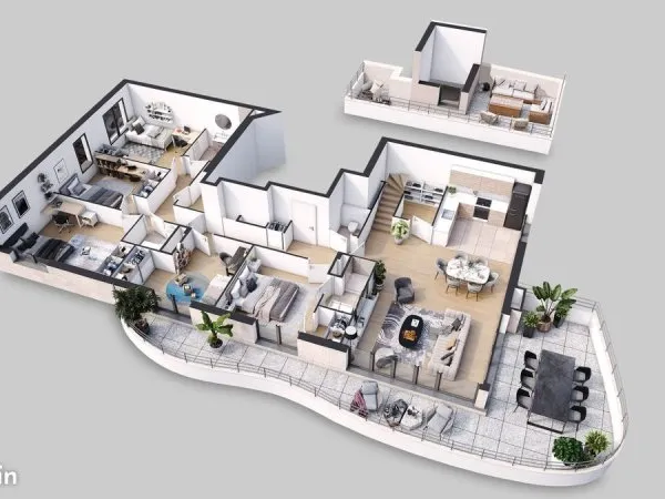 Appartement 6 pièces 139 m²