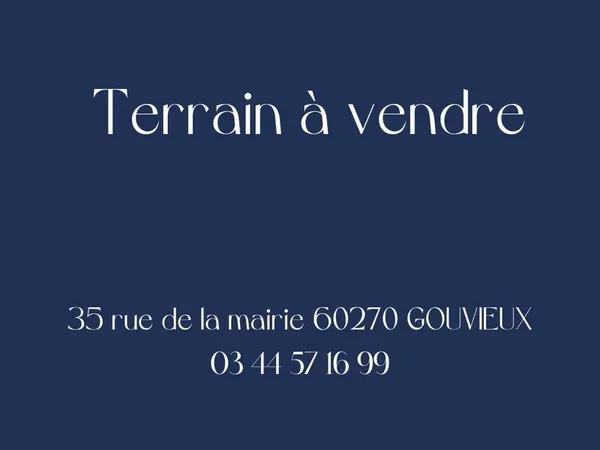 Terrain 1750 m² Gouvieux