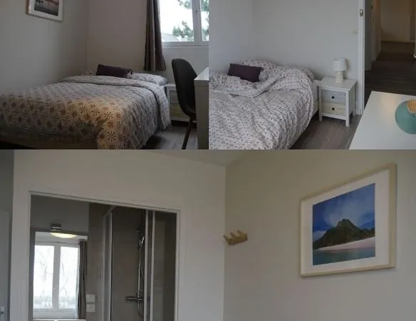 Chambre meublée dans coloc équipée de standing