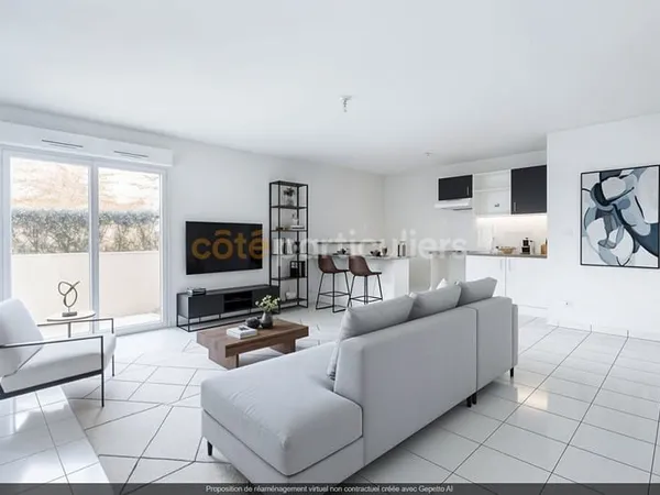 SOUS OFFRE -- LA ROCHE SUR YON -- QUARTIER PONT MORINEAU -- APPARTEMENT T3 RDC -- 63 M 2 -- BALCON--